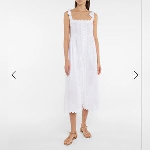 JULIET DUNN Ricrac tie dress in White Size 1 Excellent Condition